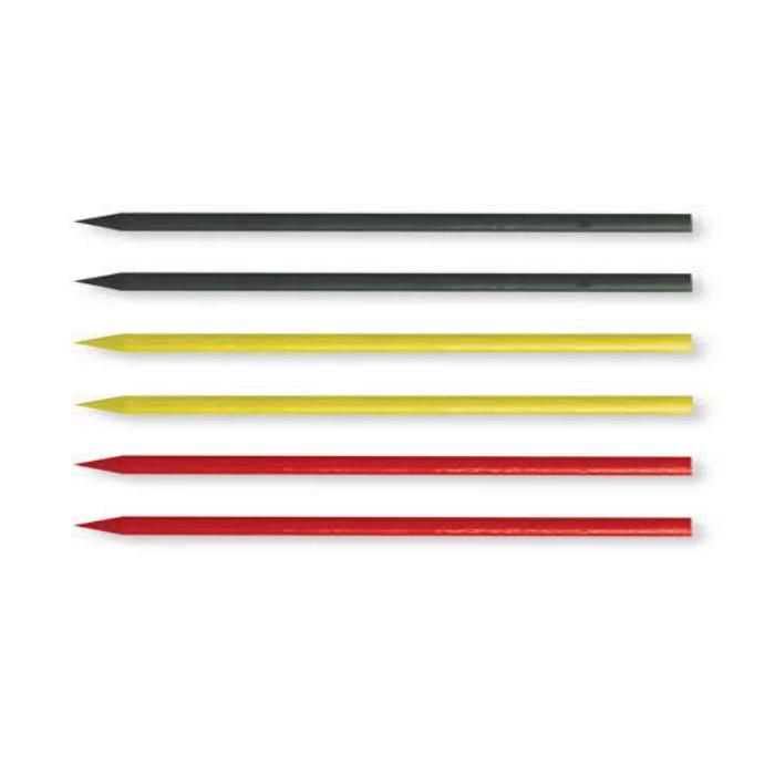 Bleispitz Mines de rechange sèches 2 en 1 Graphite Rouge Jaune | 6 pièces Ø 2,8mm