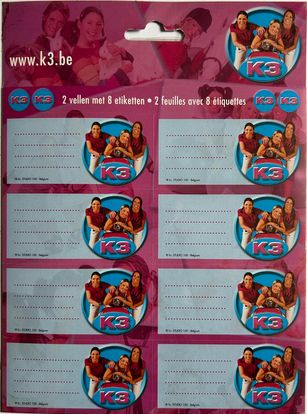 16 ETIQUETTES SCOLAIRES K3 STUDIO