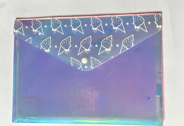POCHETTE BRILLANTE MOTIFS GLACE PRETTY PARADISE