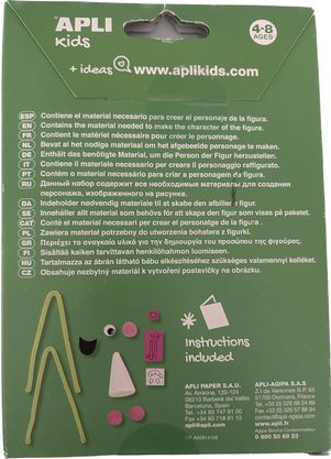 APLI KIDS KIT DE BRICOLAGE ,LE MONSTRE 4+