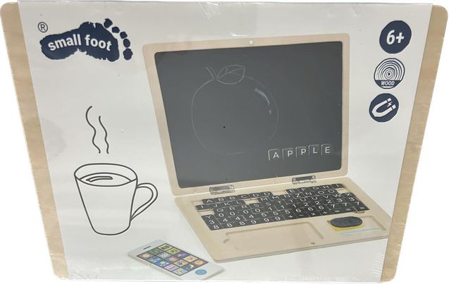 Ordinateur portable en bois avec tableau aimanté SMALL FOOT