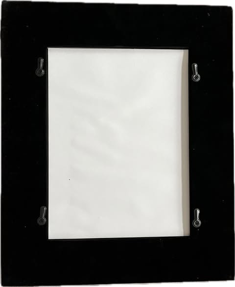 Cadre à photo fantaisie aspect cuir doré , lignes argentées Kare Design