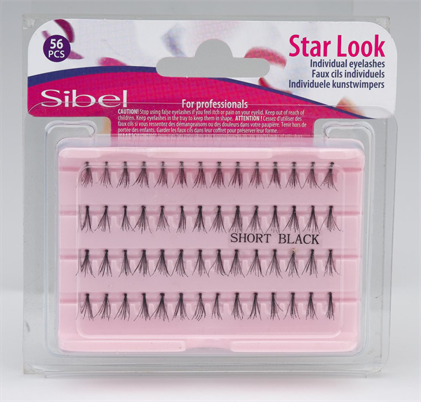 Faux cils individuels moyens STAR LOOK de SIBEL