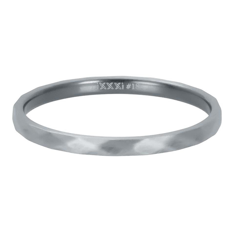 BAGUE IXXXI 2MM Argent foncé