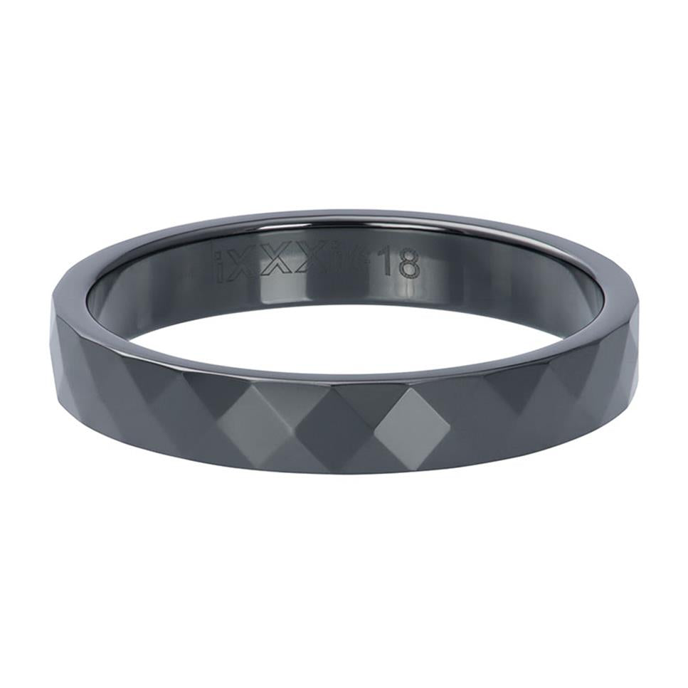 BAGUE IXXXI 4 MM noir