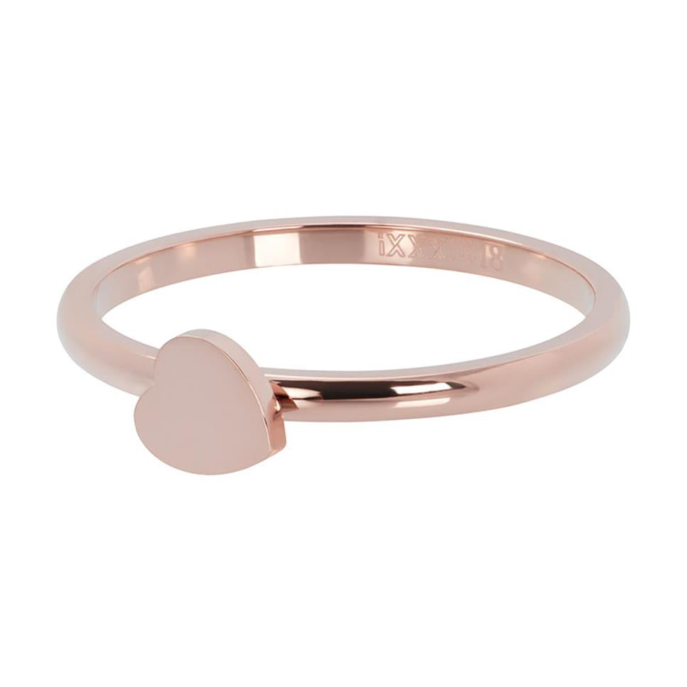 BAGUE IXXXI 2 MM COEUR Or rose