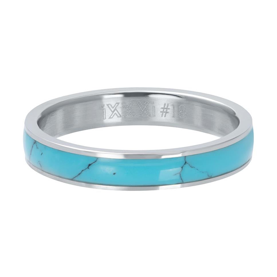 BAGUE IXXXI 4 MM AG Turquoise