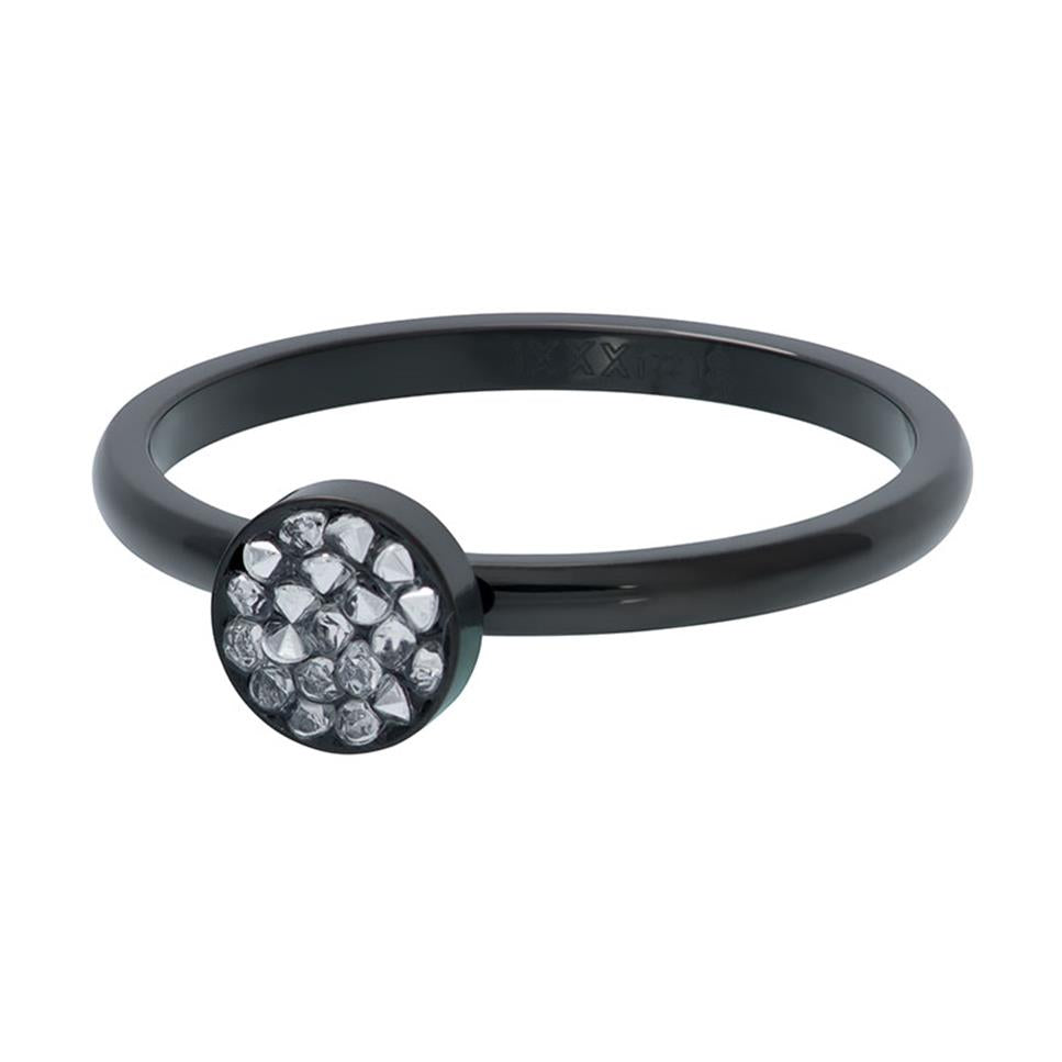 BAGUE IXXXI 2MM AVEC DESSUS Noir