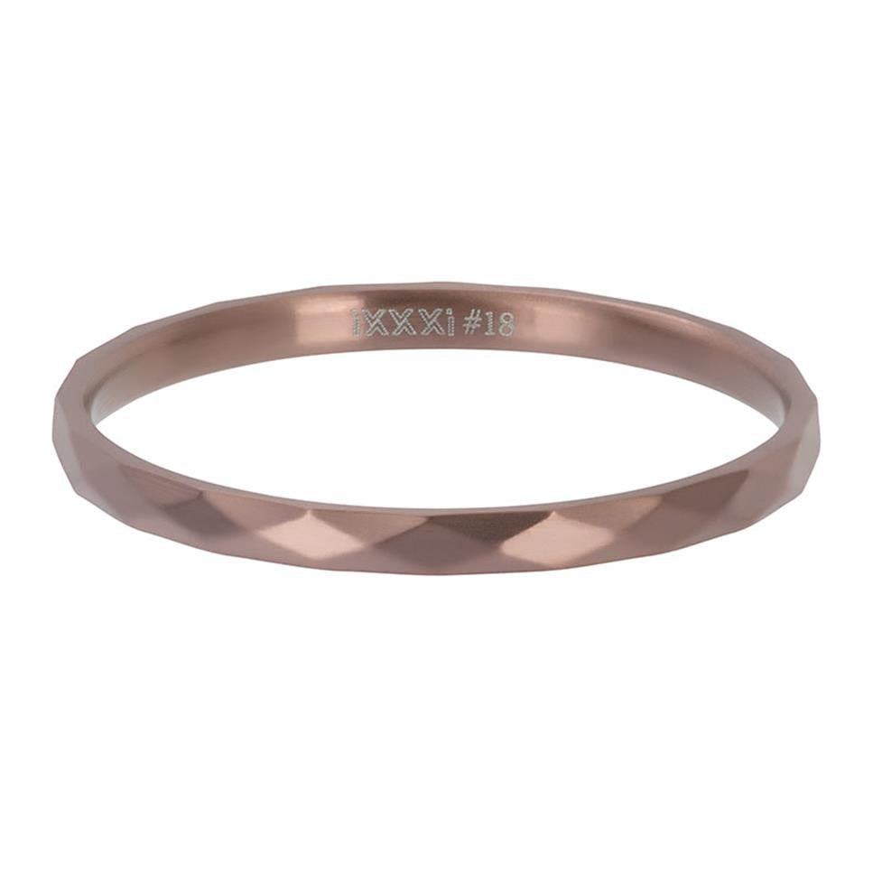 BAGUE IXXXI 2MM Or rose foncé