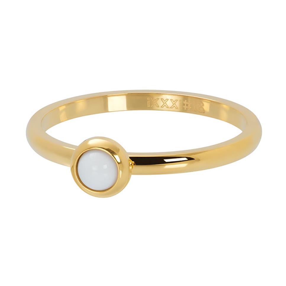 BAGUE IXXXI 6 MM AVEC PIERRE Or