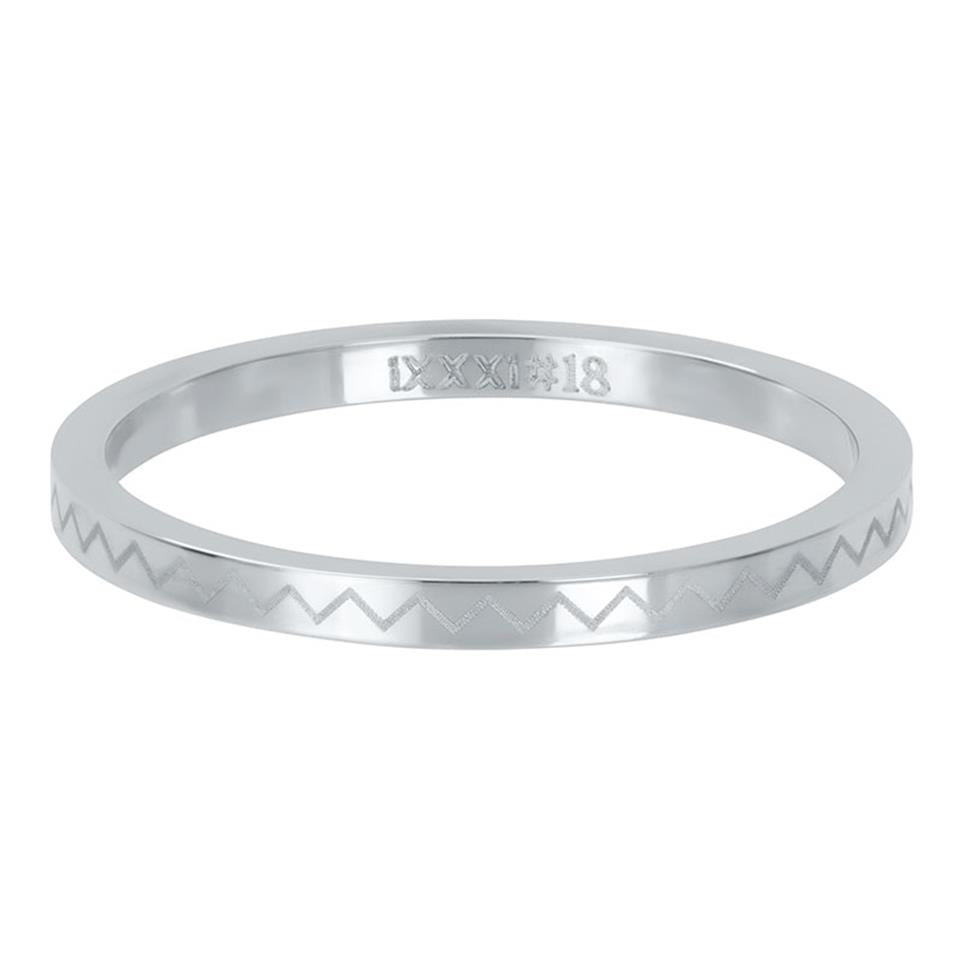 BAGUE IXXXI 2 MM Argent
