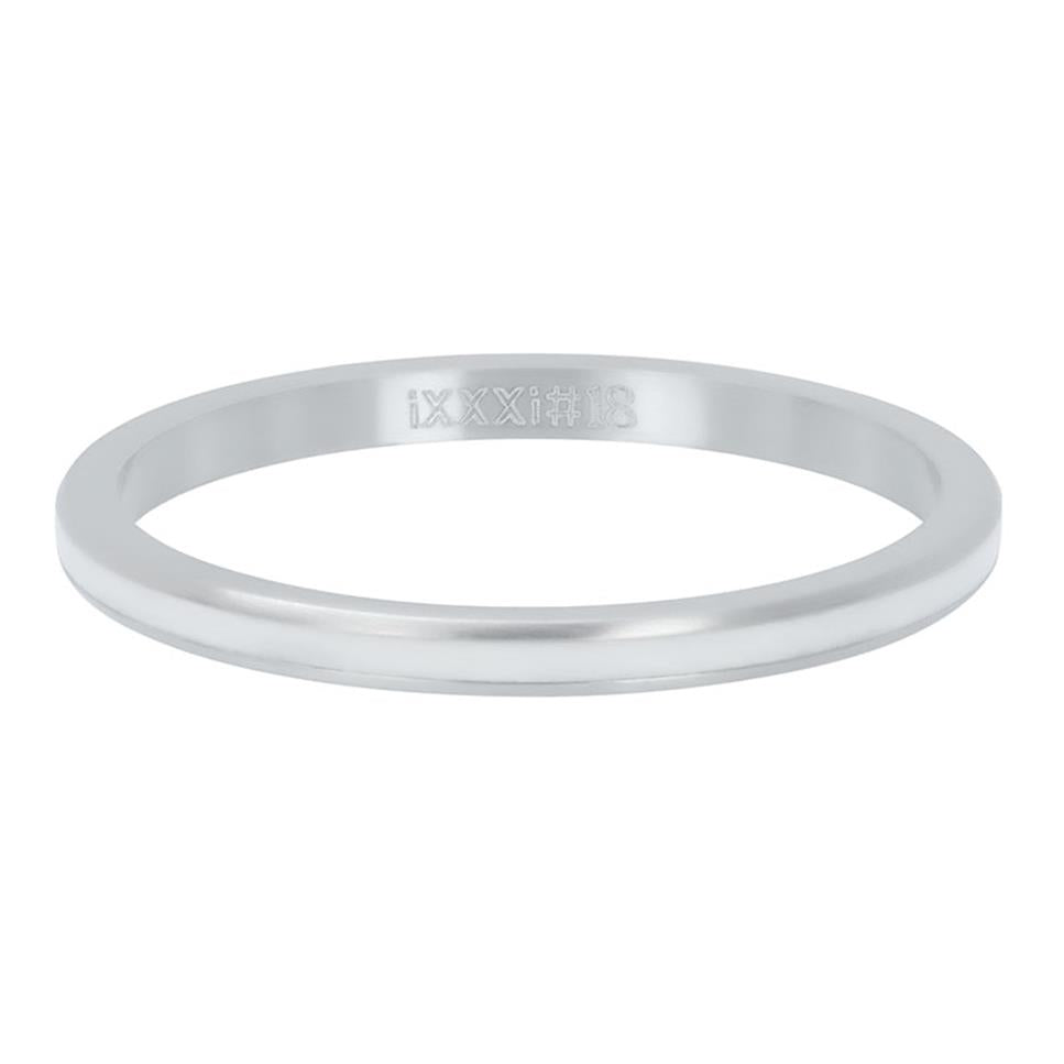 BAGUE IXXXXI 2MM Argent blanc