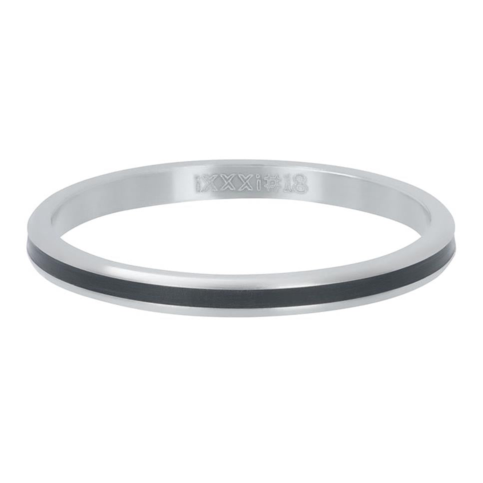 BAGUES IXXXI 2MM Argent noir