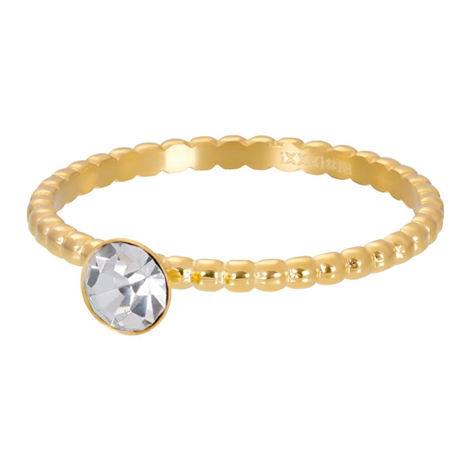 BAGUE IXXXI 2 MM AVEC PIERRE or