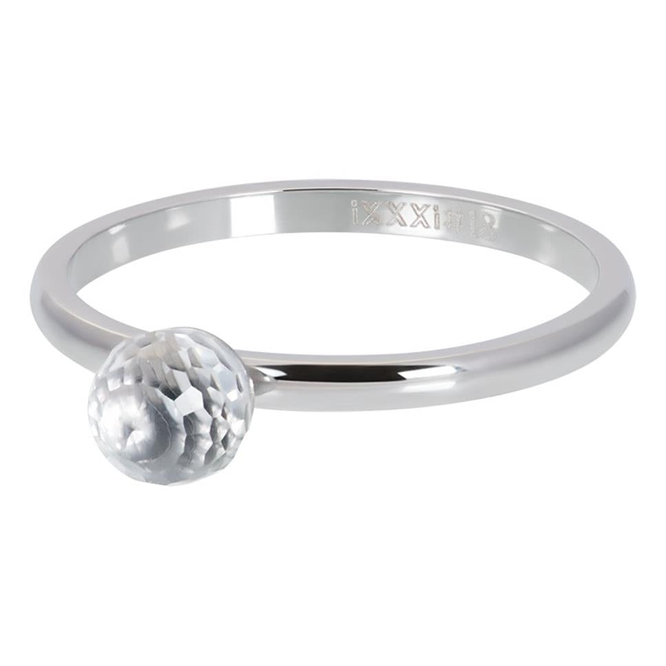 BAGUE IXXXI 2MM AVEC PIERRE Argent