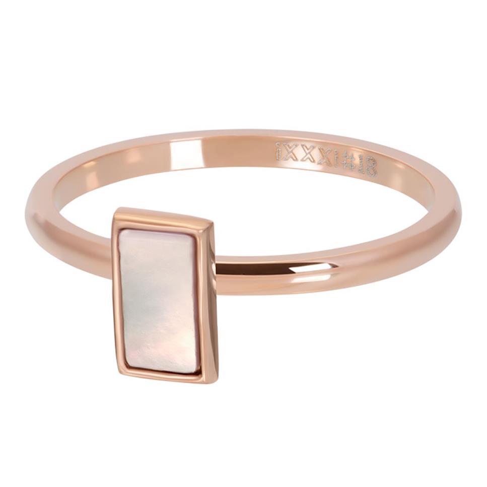 BAGUE IXXXI 2 MM AVEC PIERRE Or Rose