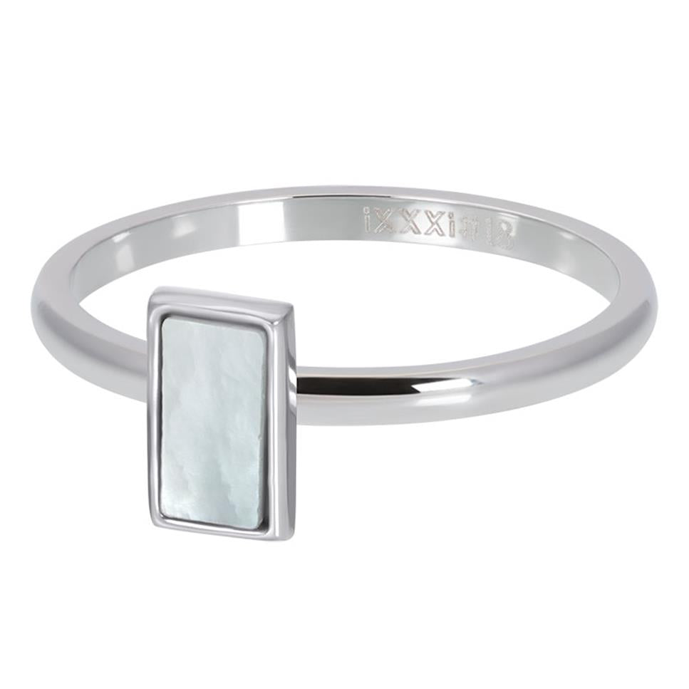 BAGUE IXXXI 2MM AVEC PIERRE Argent