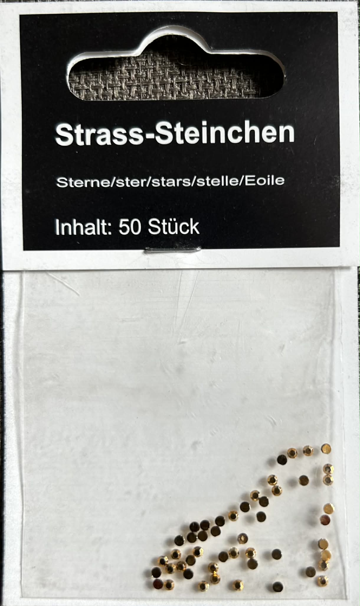 Strass ronds dorés pour les onglesbSTEINCHEN