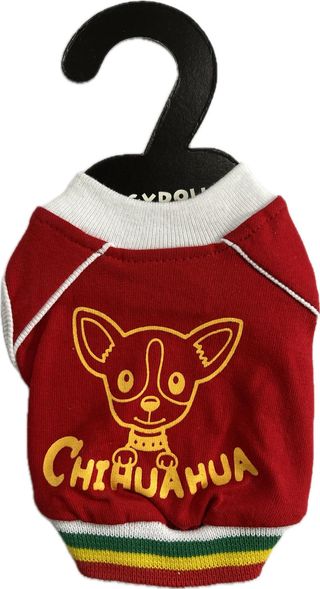 T SHIRT rouge pour CHIHUAHUA Doggy dolly
