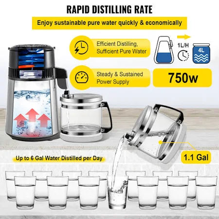 Distillateur d'eau 750w Neuf