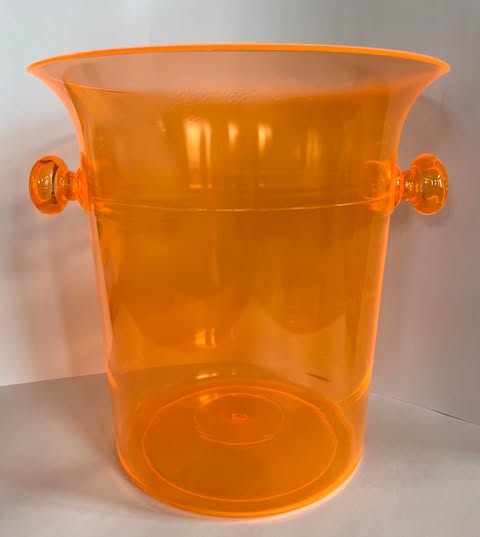 Seau à champagne orange fluo