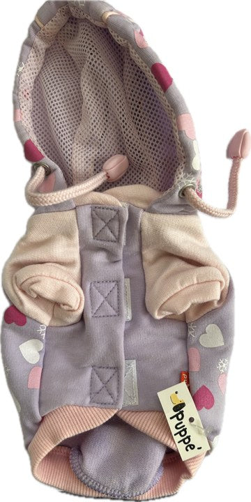SWEAT SHIRT violet, rose et blanc pour chiens Puppé