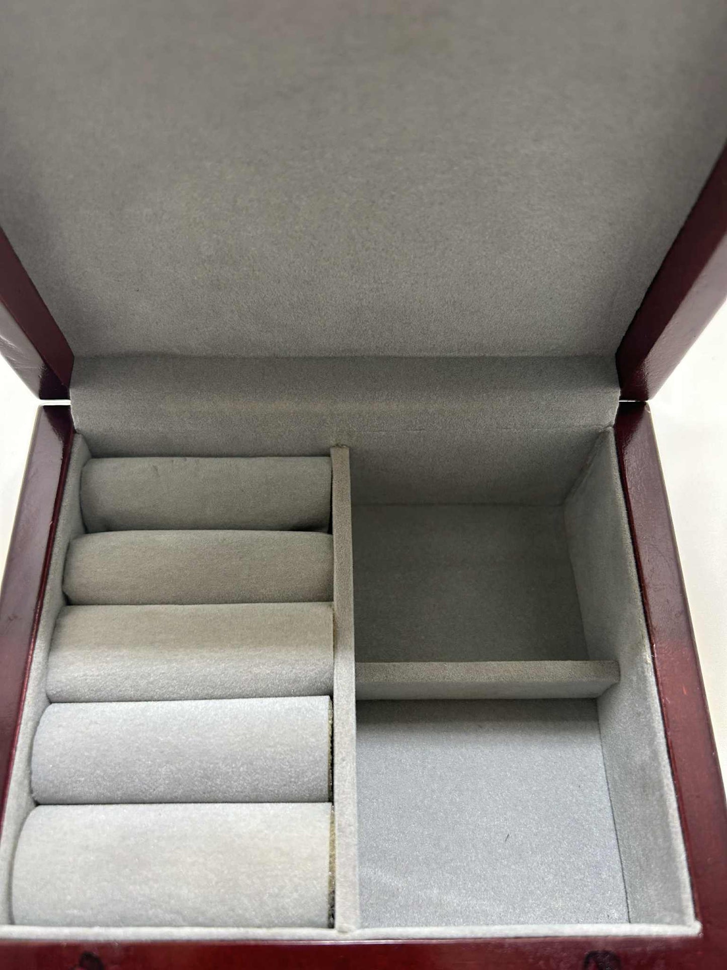 Petit coffret à bijoux en bois acajou de GmbH(14*12cm)