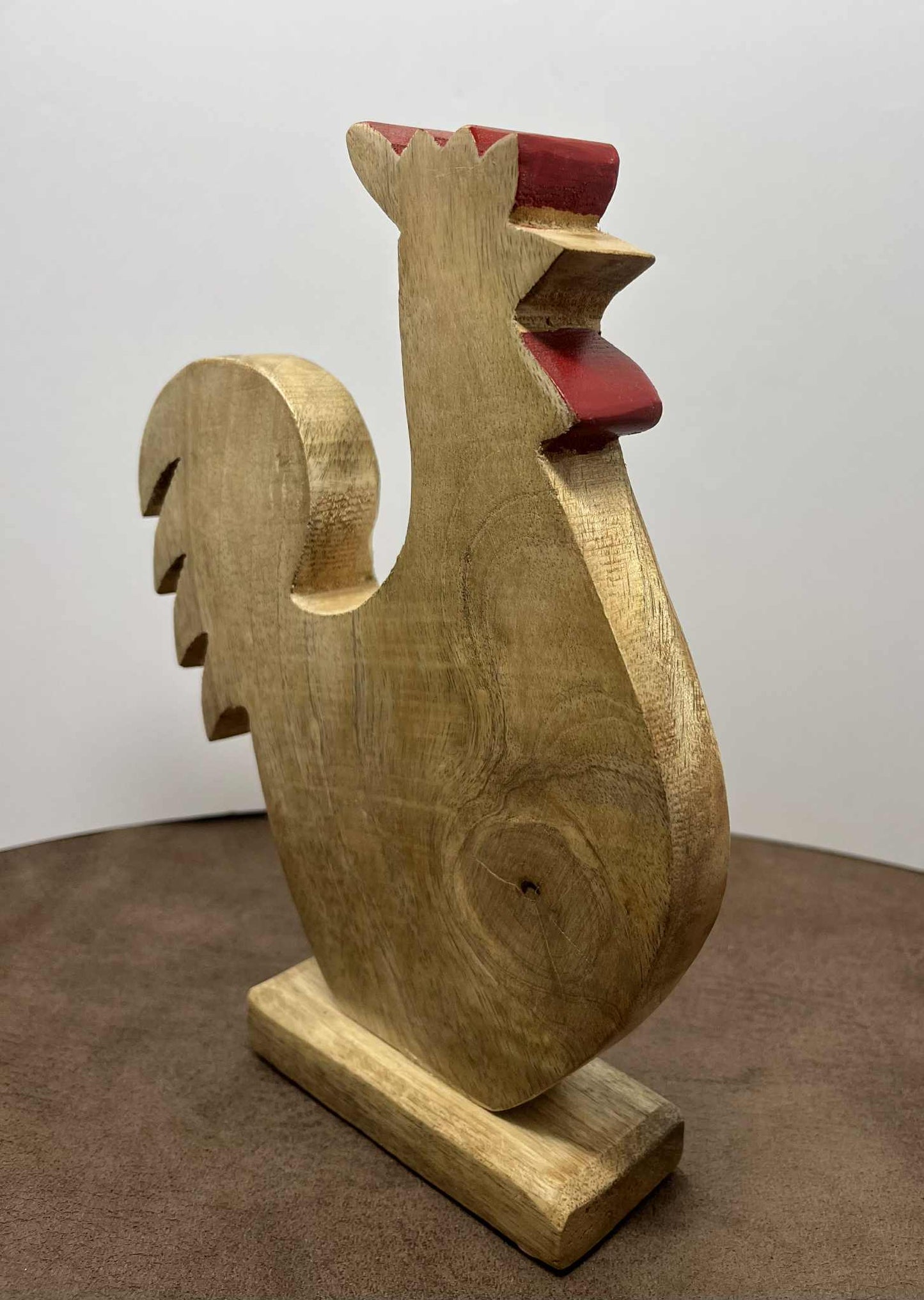 Coq en bois en bois avec socle Collection Goldbach de GmbH (21.5*18cm)
