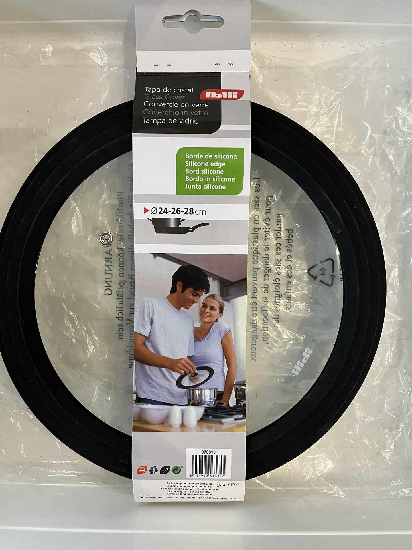 Couvercle en verre ibili 24-26-28-cm