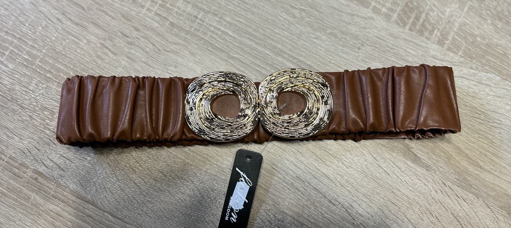 Ceinture élastique, boucle dorée Fashion
