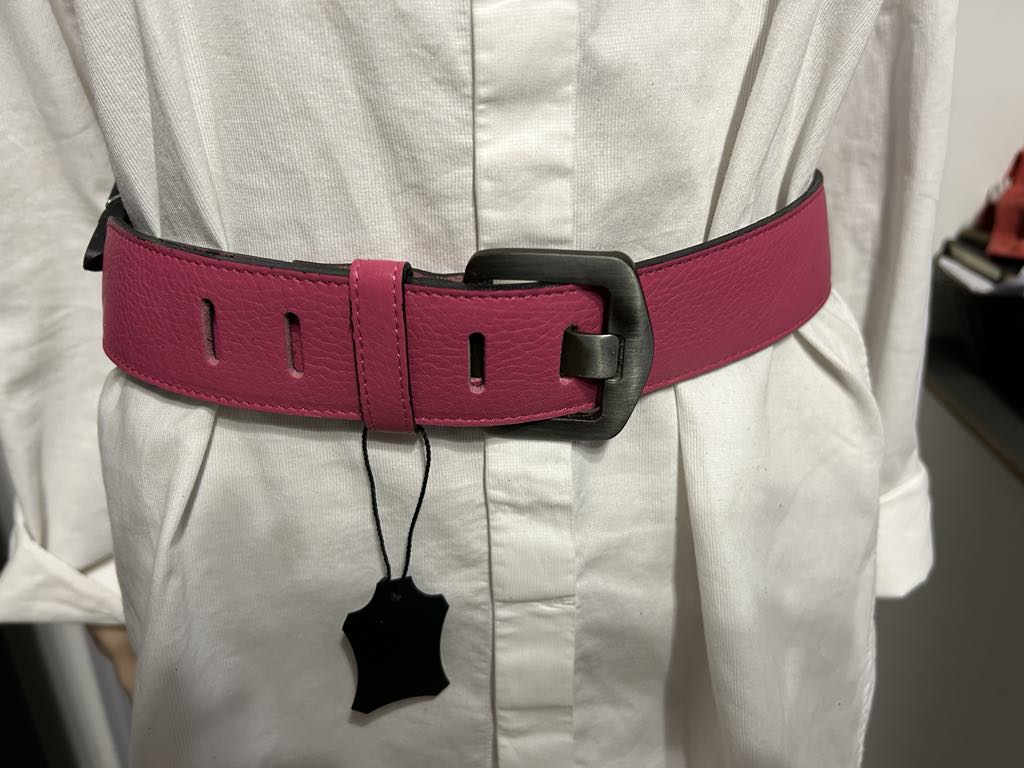 Ceinture large rose boucle vieilli DOLCE C