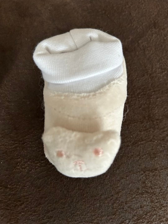 CHAUSSONS NAISSANCE POP ART ROSE AVEC OURS