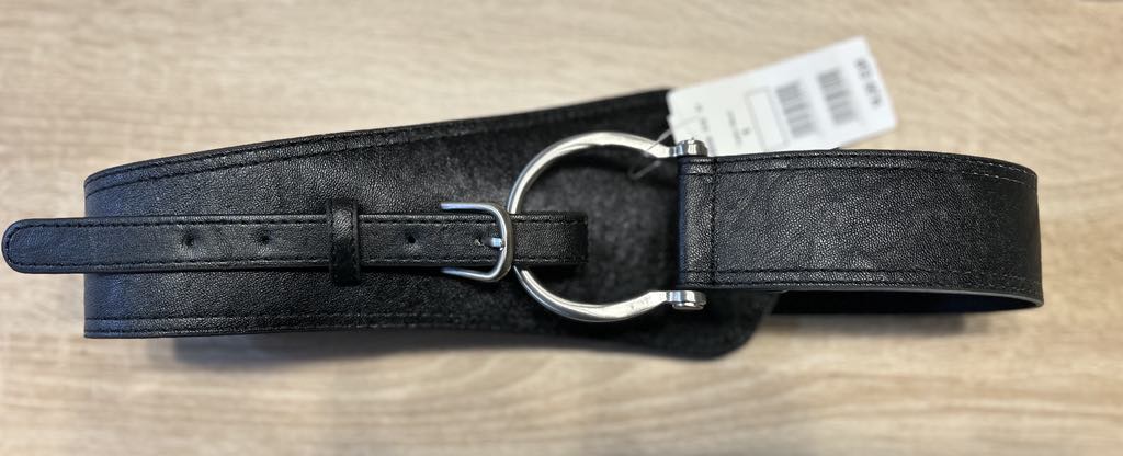 Ceinture noire large marque Cassis