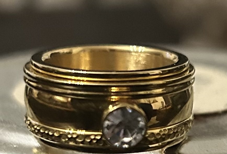 Bague composée IXXXI taille 17 Or oxyde de zirconium