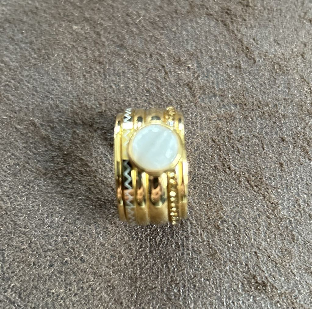Bague composée IXXXI taille 18 Couleur Or Jaune et pierre