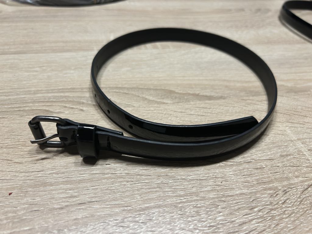 Ceinture brillante noire FASHION