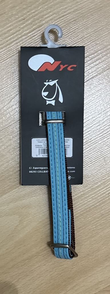 Collier bleu NYC 1.5cm *26-40 cm