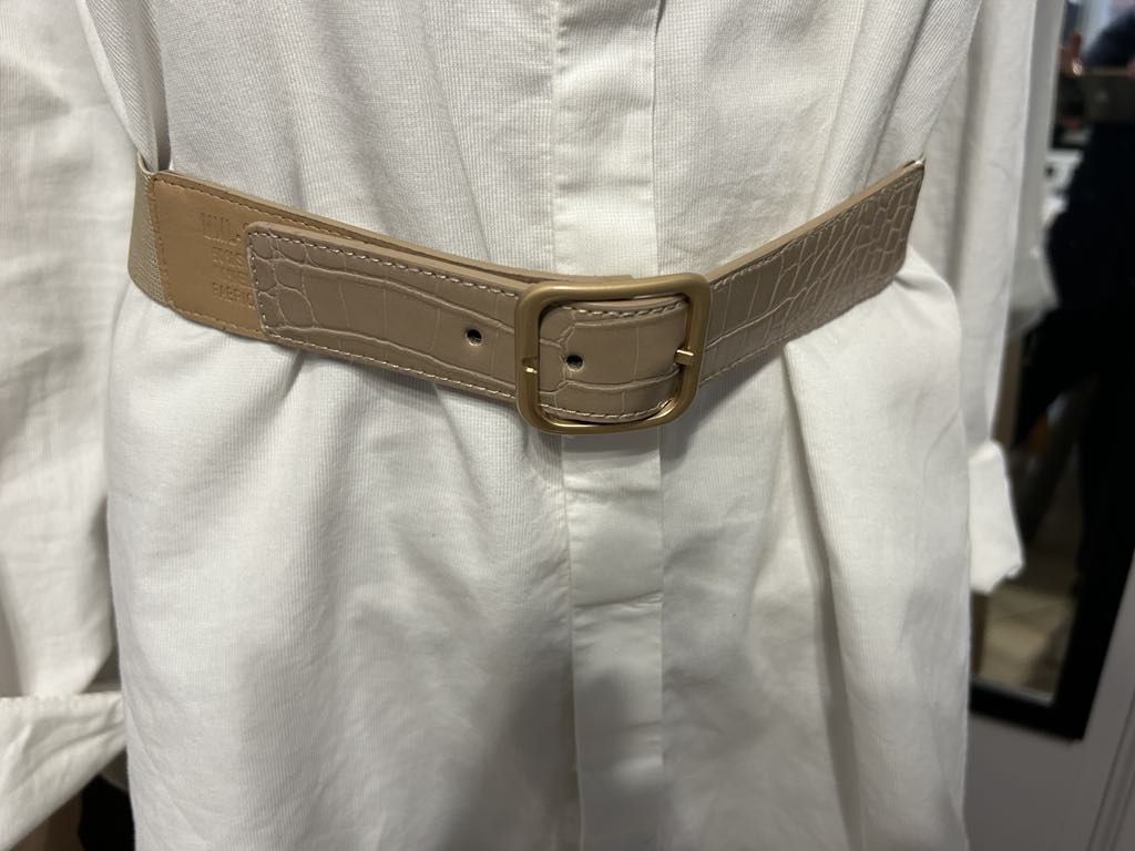 Ceinture élastique avec boucle dorée Fashion