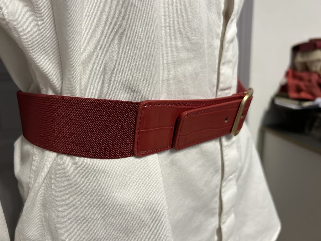 Ceinture élastique avec boucle dorée Fashion