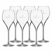 LOT DE 6 flutes à champagne GRAND CRU FERRARI 33cl