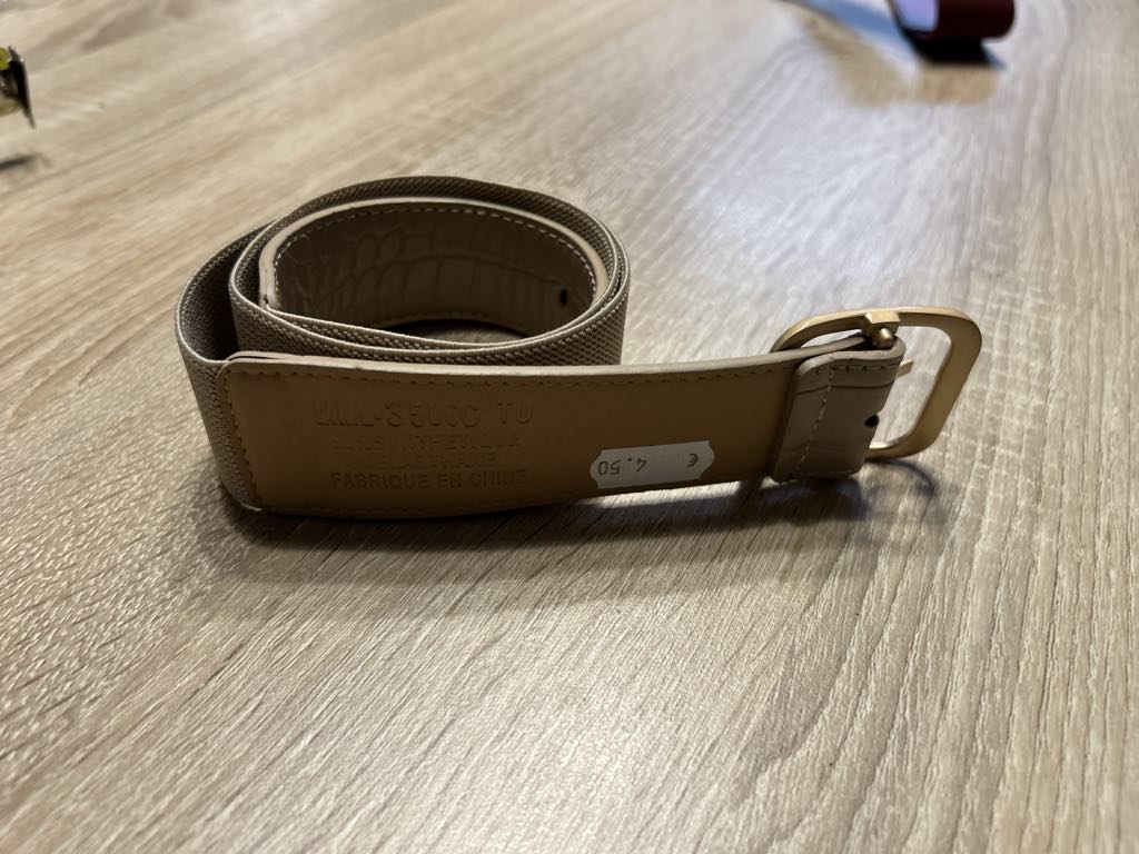 Ceinture élastique avec boucle dorée Fashion