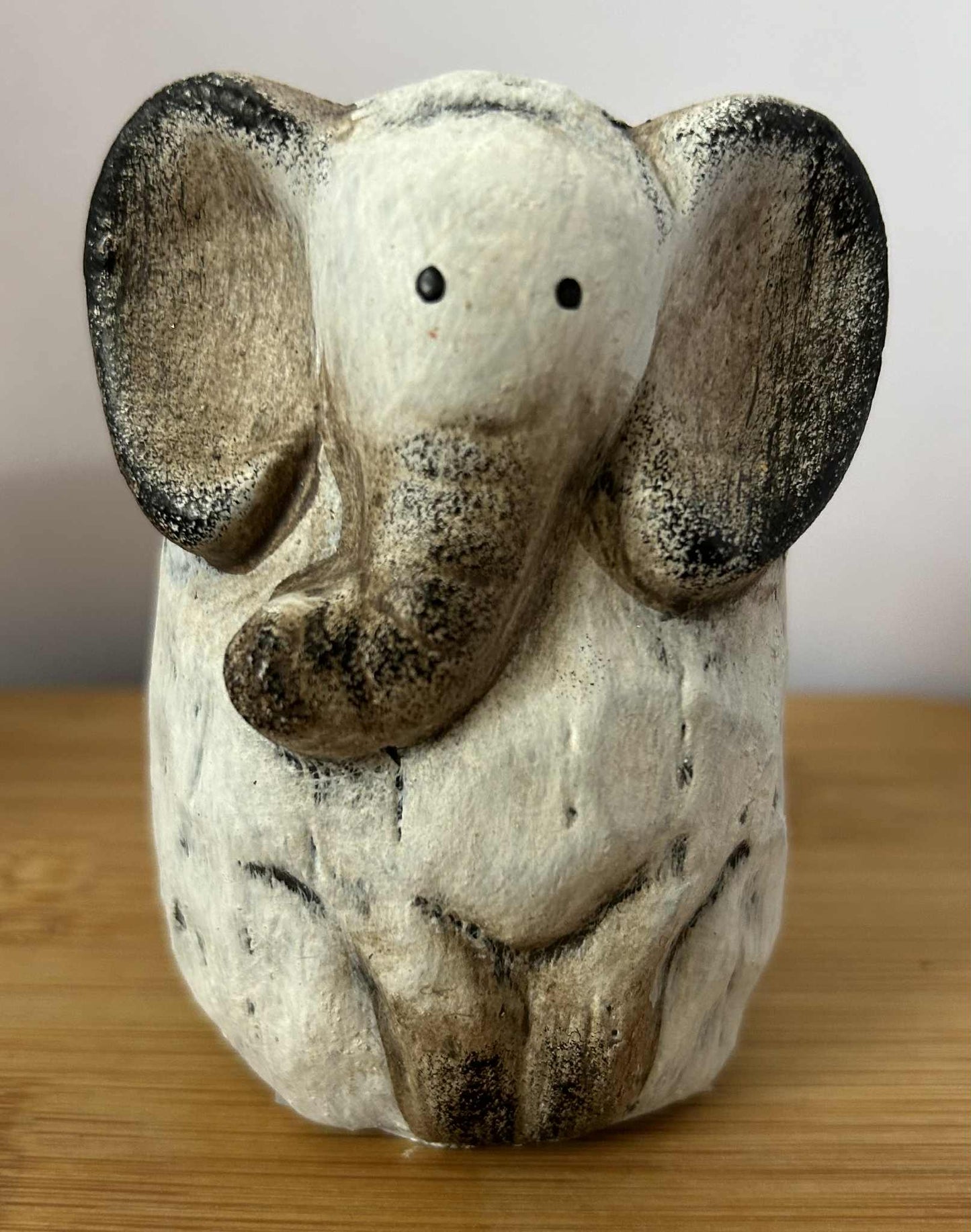 Set de 2 éléphants en plâtre (15*8.5 cm) et (9*5cm) GmbH