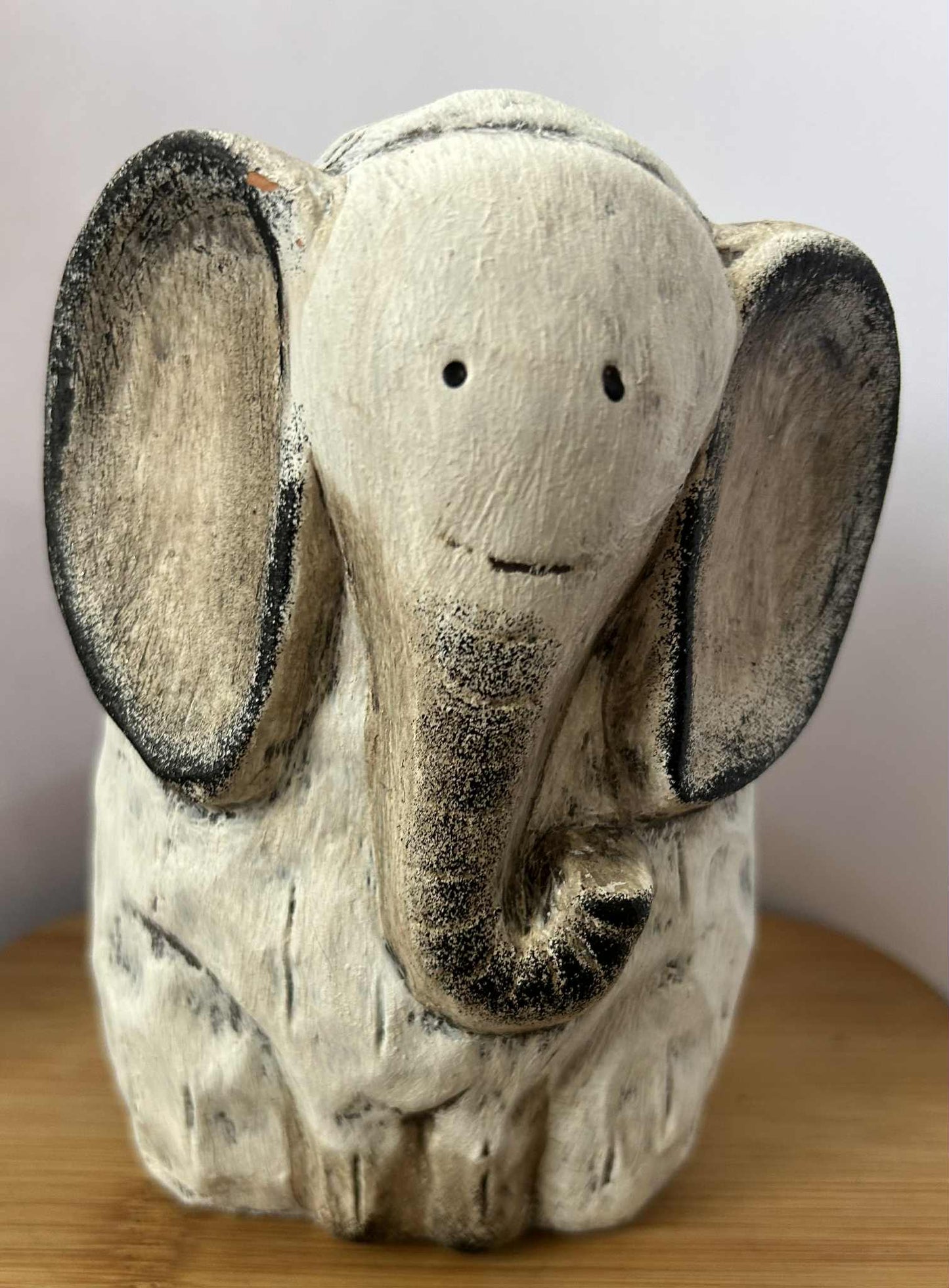 Set de 2 éléphants en plâtre (15*8.5 cm) et (9*5cm) GmbH