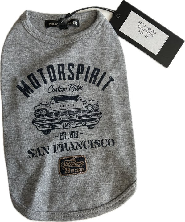 T-SHIRT POUR CHIEN MOTOSPIRITDE MILK &PEPER