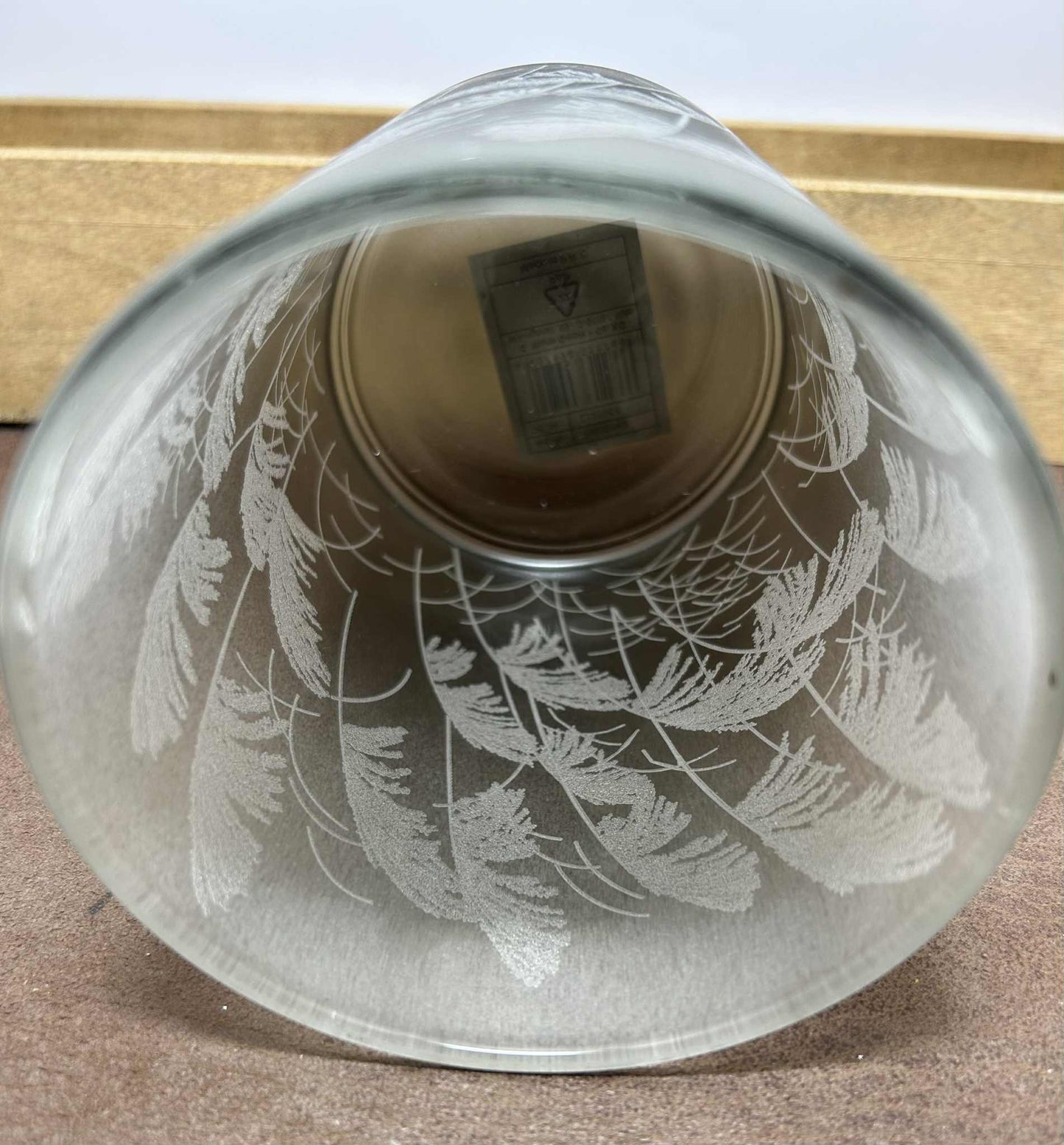 Photophore marron en verre de GmbH (12*10cm)