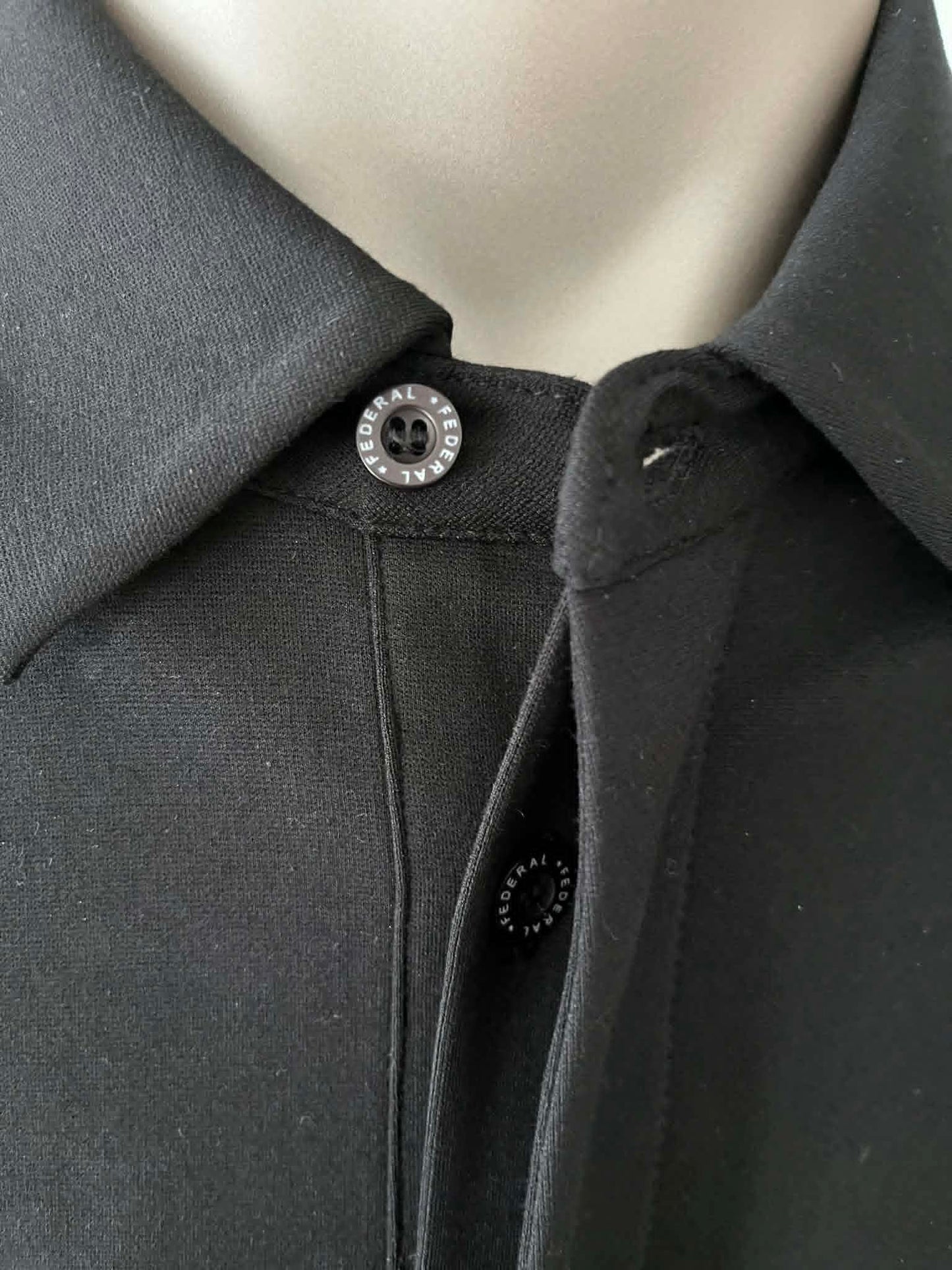 Polo manches longues noirs pour homme HON