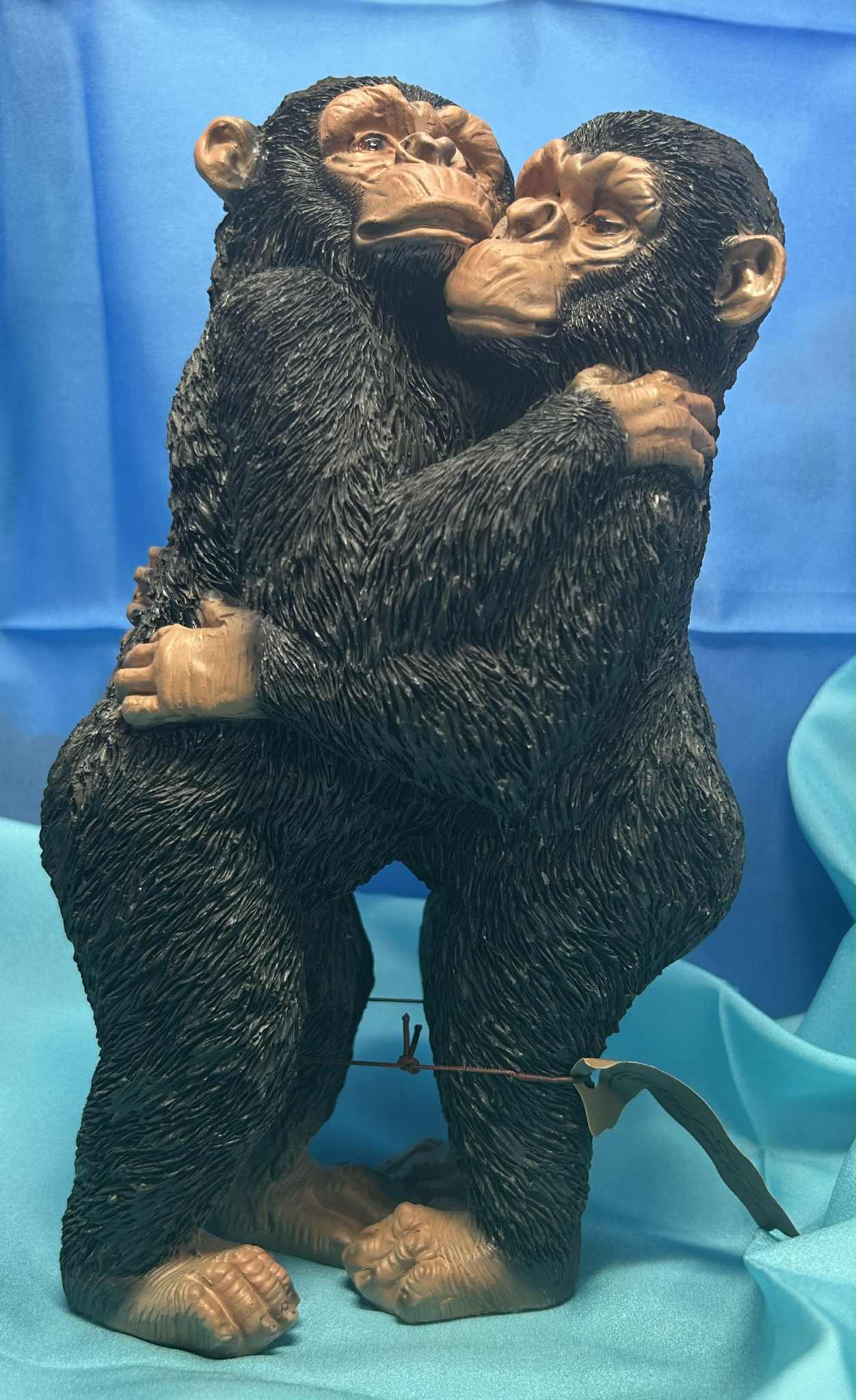 Couple de singes fait main en plâtre Collection Goldbach de GmbH (25 cm)