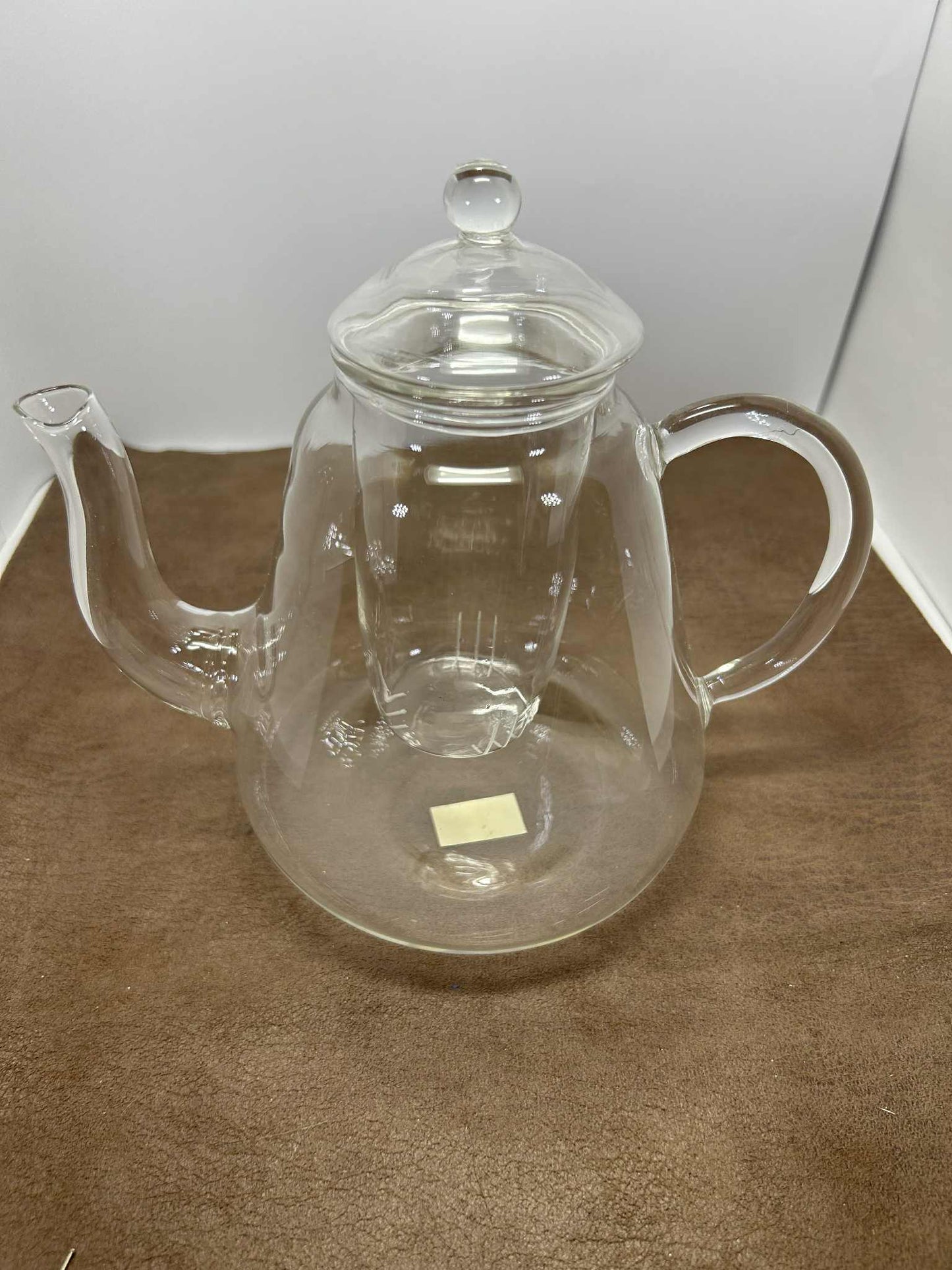 Théière RE-Anne en verre résistant à la chaleur, transparente de GmbH(13cm de haut, 17 de large et 11cm de profondeur)