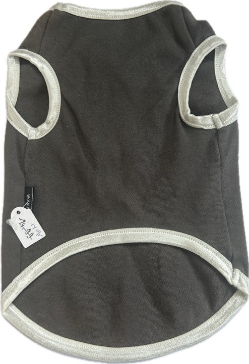 T Shirt gris pour chiens WOUAPY