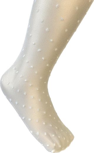 COLLANTS BABY GRAIN DE BLE BLANC POINTS BLANCS